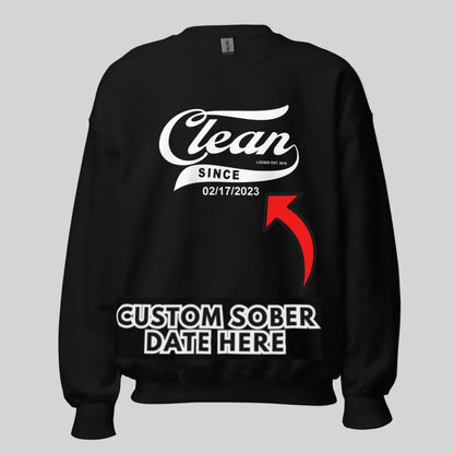 Clean Since Recovery Hoodie back view (view 7)
