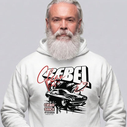 Loosid Clean Rebel Custom Recovery Date Recovery Hoodie featuring the design