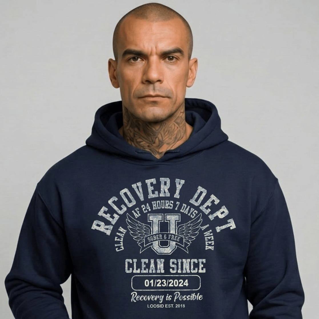 Recovery Dept Recovery Hoodie side view (view 6)