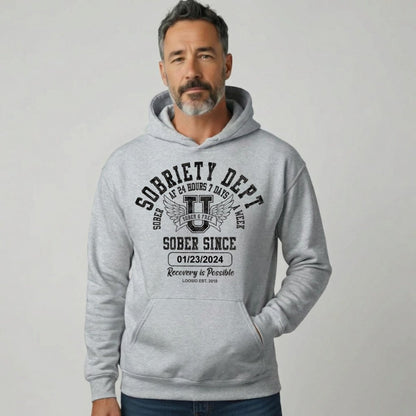 Sobriety Dept Recovery Hoodie product photo (view 30)