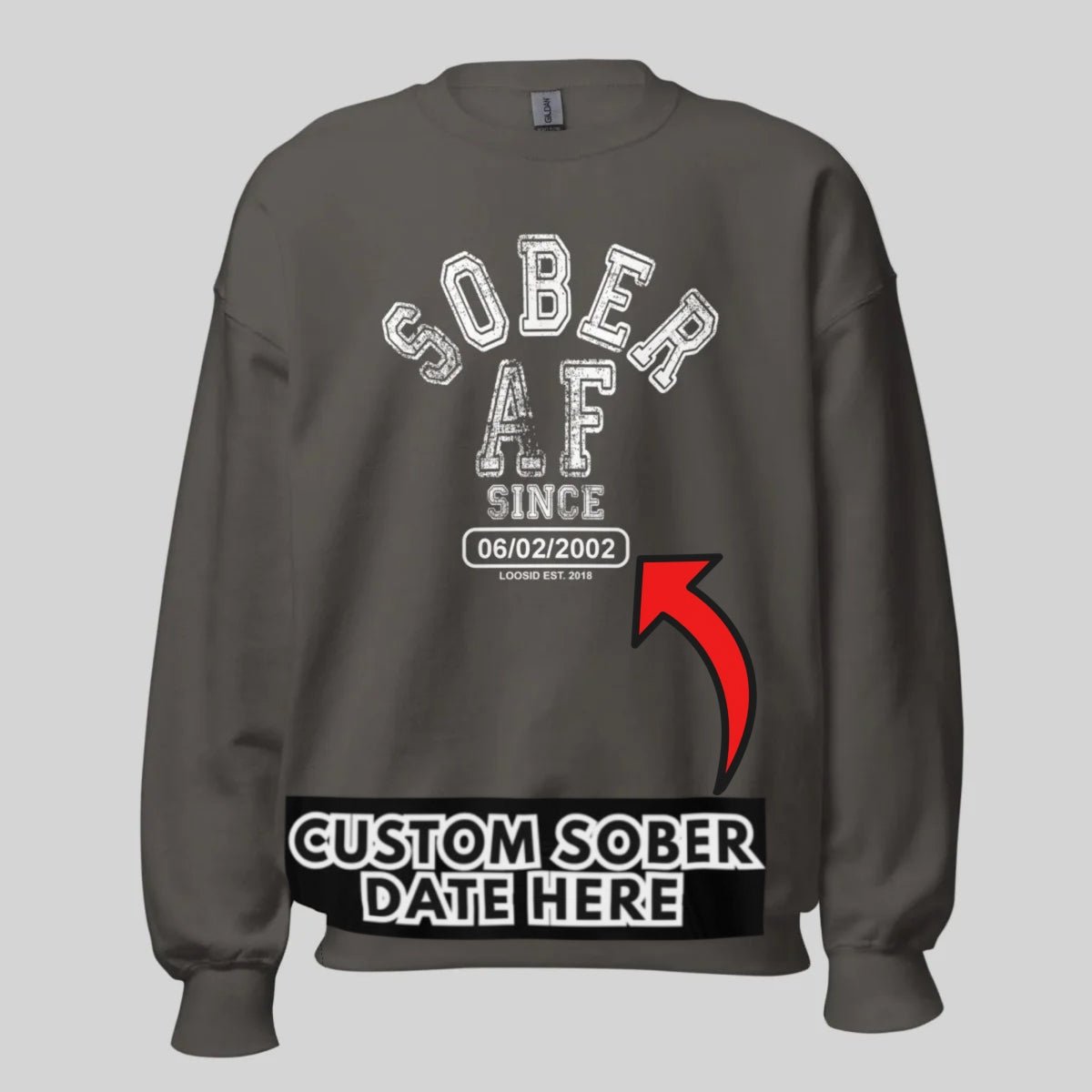 Sobriety Recovery Hoodie lifestyle view (view 15)