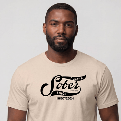 Sober T Shirt | Men's Sober Since Tee
