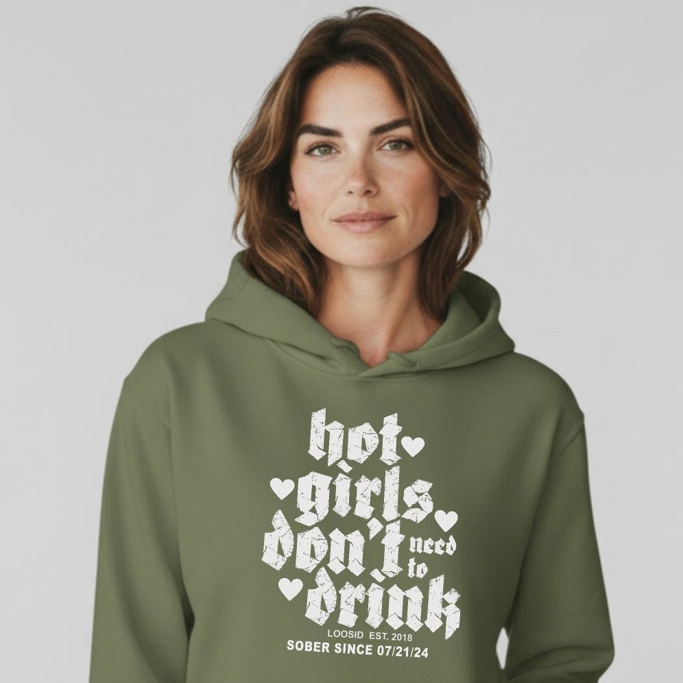 Hot Girls Don't Drink Recovery Hoodie product photo (view 20)