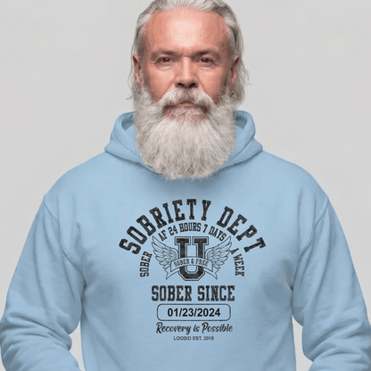 Recovery Hoodie | Men's Sobriety Dept 24/7 Hoodie