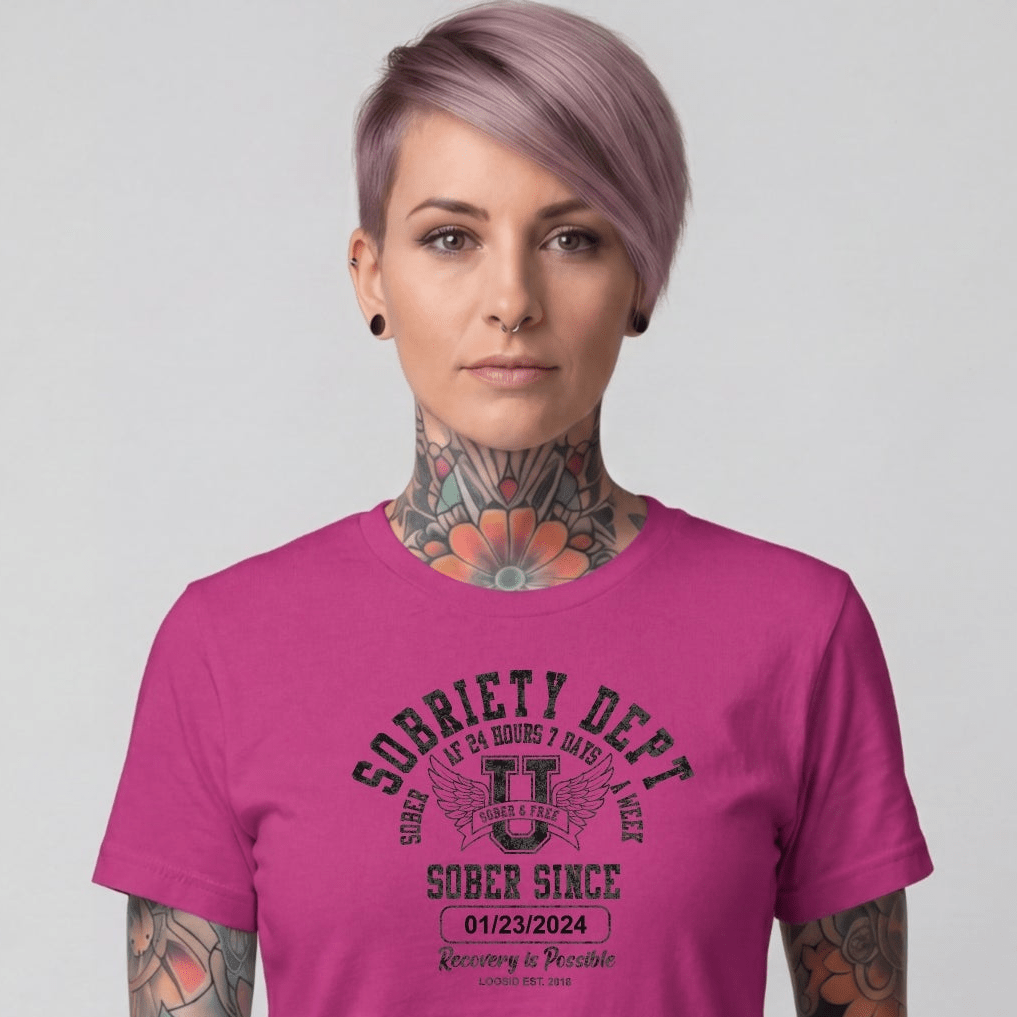 Sober T Shirt | Women's Sobriety Dept Tee