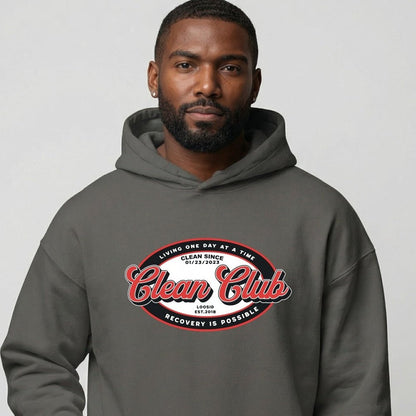 Clean Club Badge Recovery Hoodie side view (view 6)