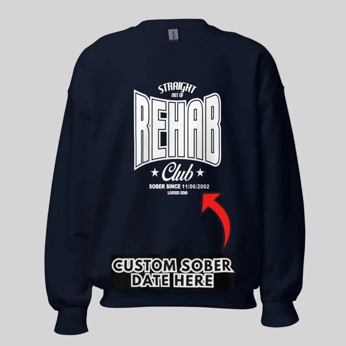 Rehab Recovery Hoodie featuring the design (view 11)