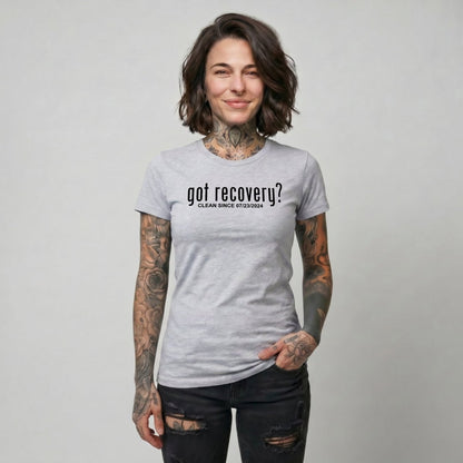 Got Recovery Sober T Shirt flat lay styled image (view 13)
