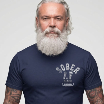 Sober AF Sober T Shirt back view (view 7)