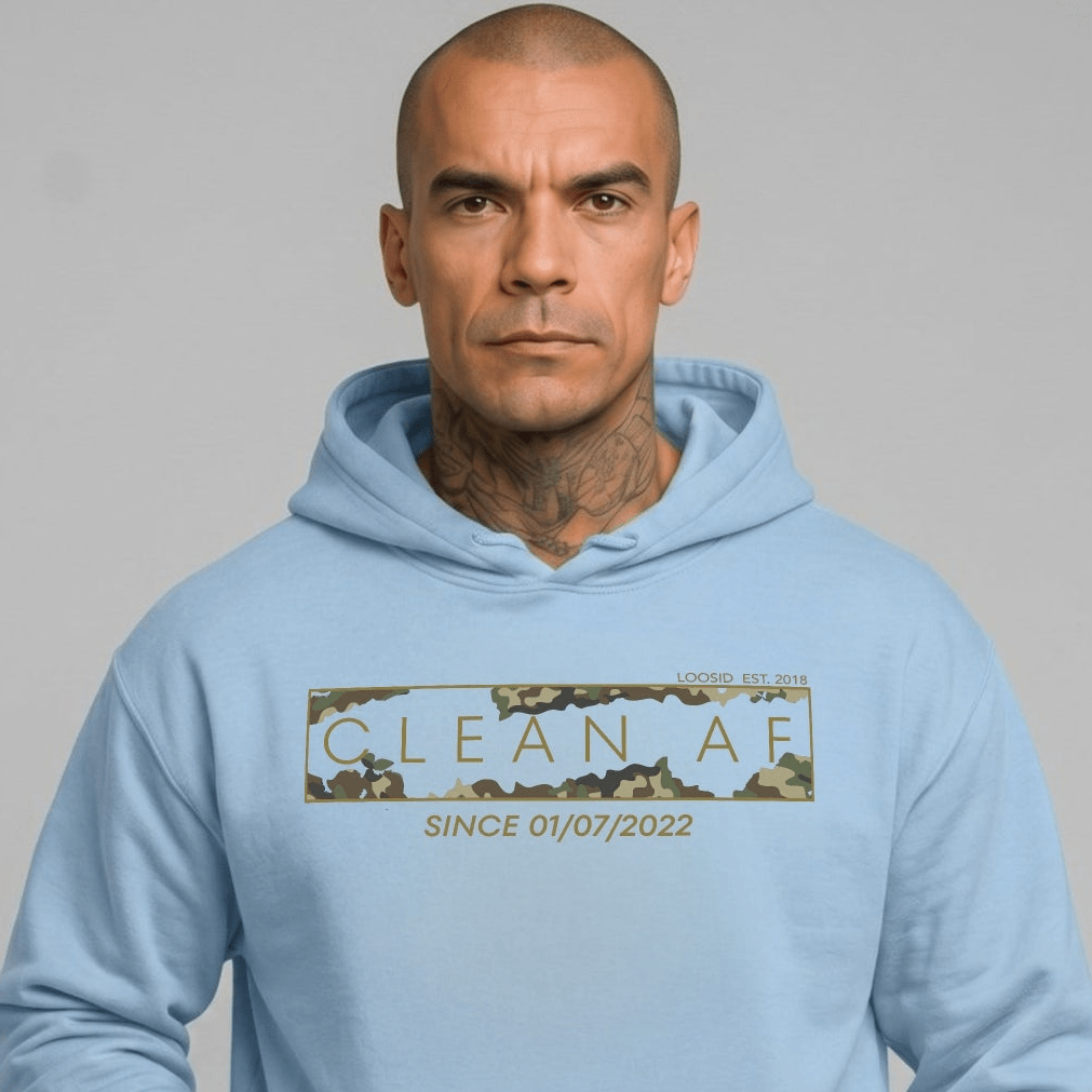 Clean AF Camo Recovery Hoodie featuring the design (view 21)