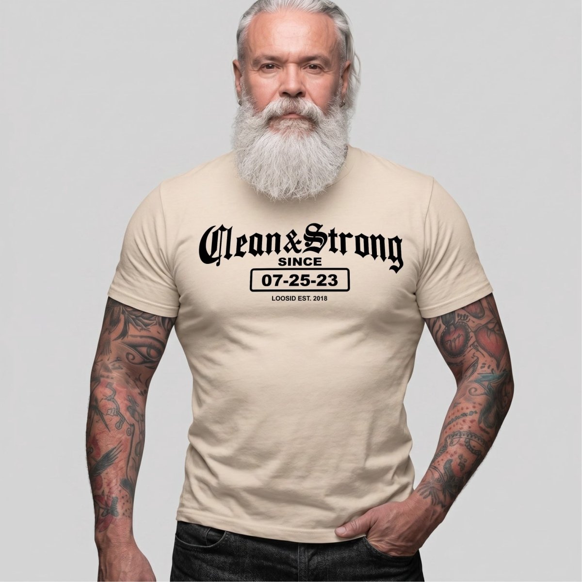 Recovery Date Men's Sobriety Sober T Shirt product photo (view 10)