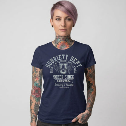 Sobriety Dept Sober T Shirt back view (view 17)