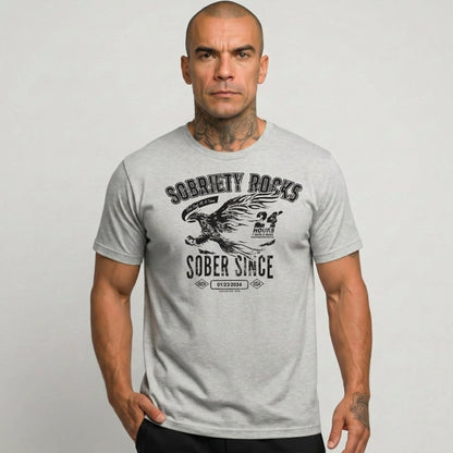 Sober Since Sober T Shirt lifestyle view (view 25)