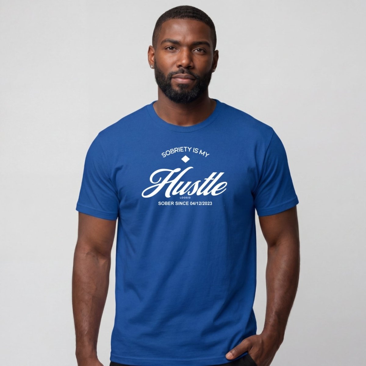Sober T Shirt | Men's Sobriety is My Hustle Tee