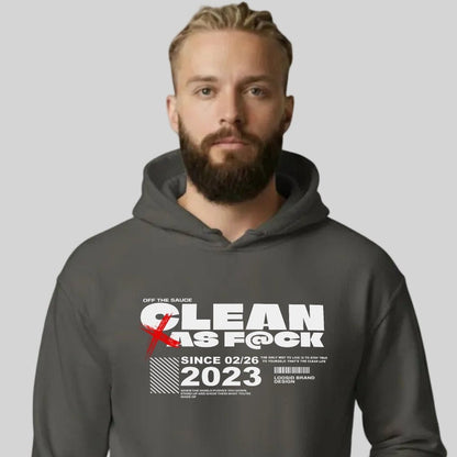Clean As F*ck Recovery Hoodie close-up view (view 12)