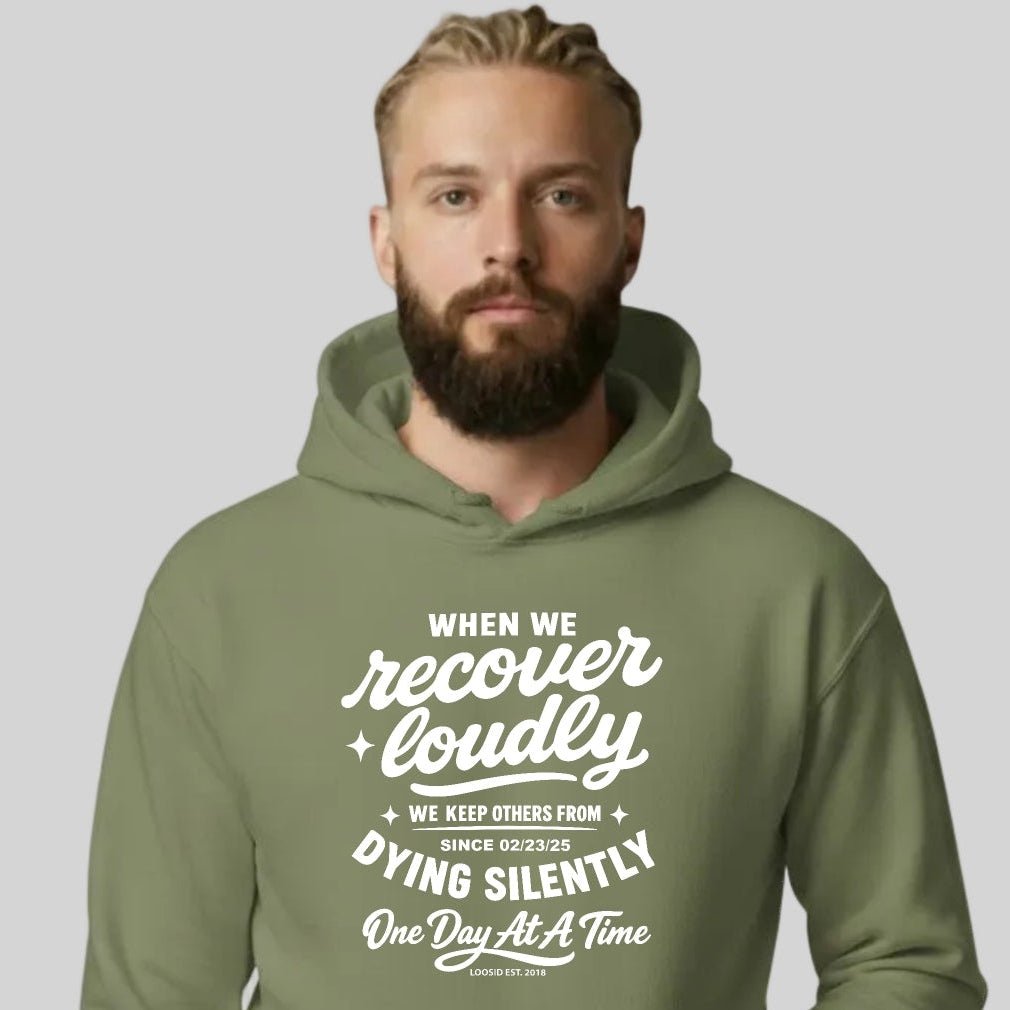 When we recover loudly Recovery Hoodie lifestyle view (view 15)
