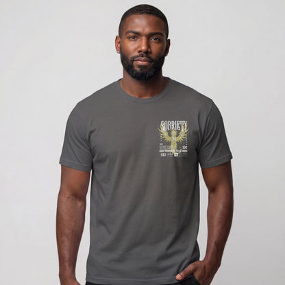 Phoenix Reborn Recovery Limited-Edition T-Shirt with Sobriety Date
