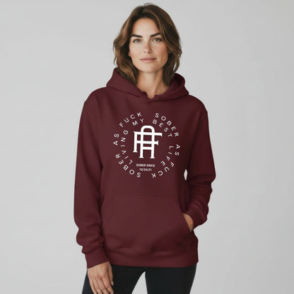 Living My Best Life Recovery Hoodie flat lay styled image (view 33)