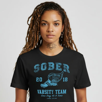Loosid Sober Varsity Team Sober T Shirt featuring the design