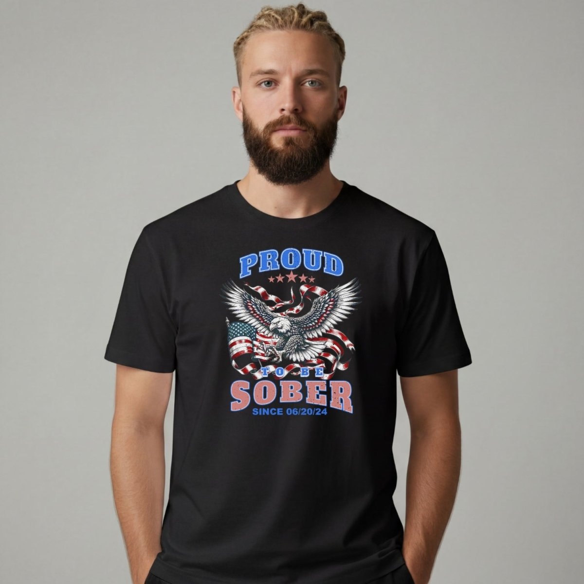 Sober T Shirt | Men's Proud To Be Sober Tee