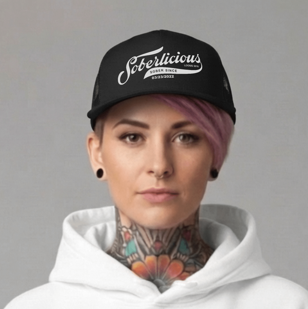 Loosid Soberlicious W Sober Date Sober Hat featuring the design