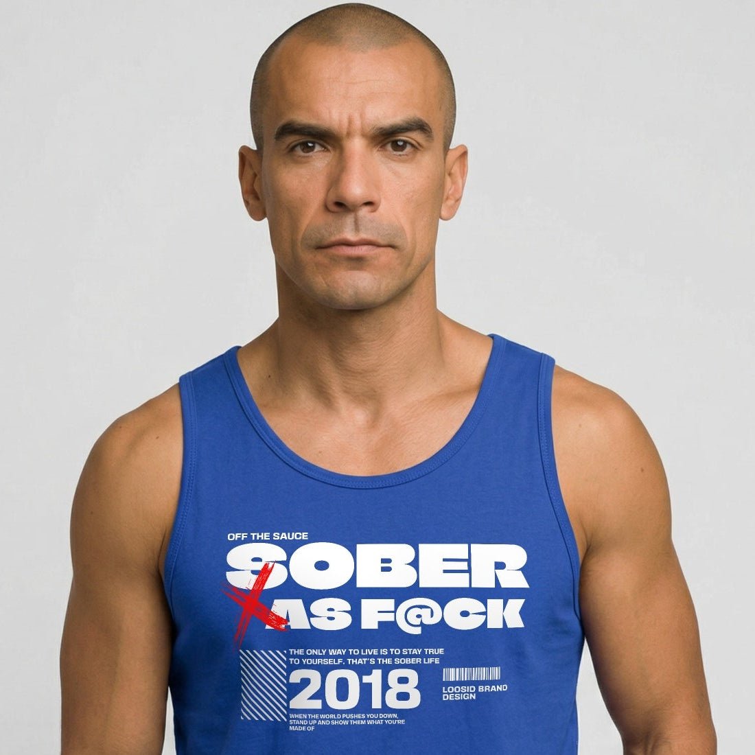 Sober as F*ck Sober Tank Top packaging detail (view 18)