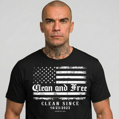 Loosid Clean and Free Sober T Shirt featuring the design