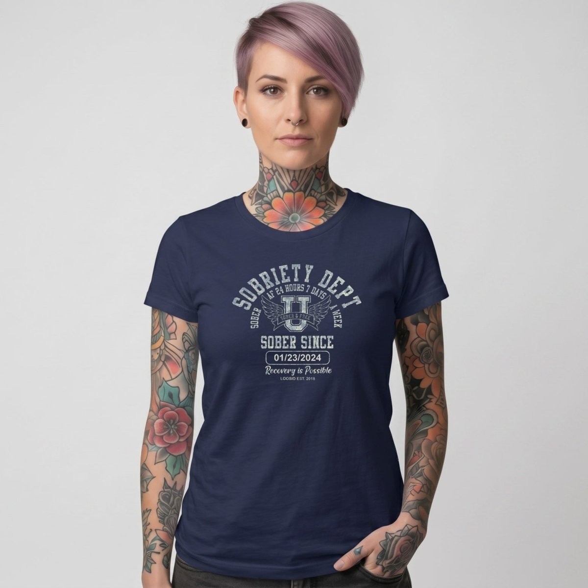 Sober T Shirt | Women's Sobriety Dept Tee