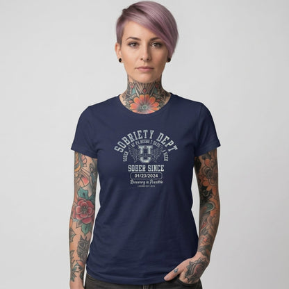 Sober T Shirt | Women's Sobriety Dept Tee