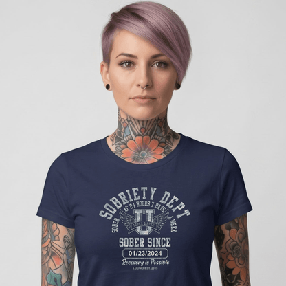 Sober T Shirt | Women's Sobriety Dept Tee