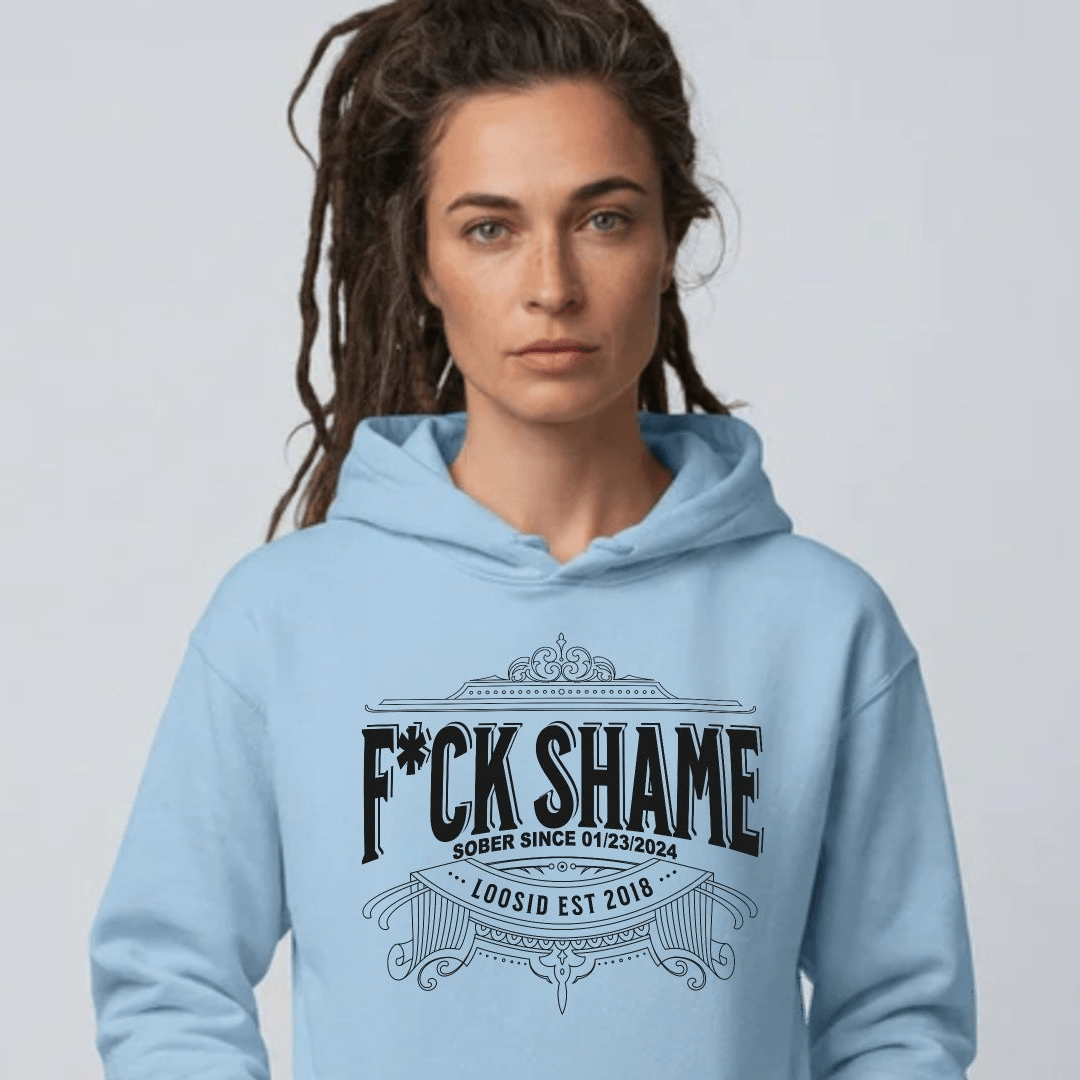 F*ck Shame Recovery Hoodie featuring the design (view 11)