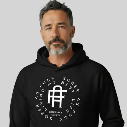 Loosid Living My Best Life Recovery Hoodie featuring the design
