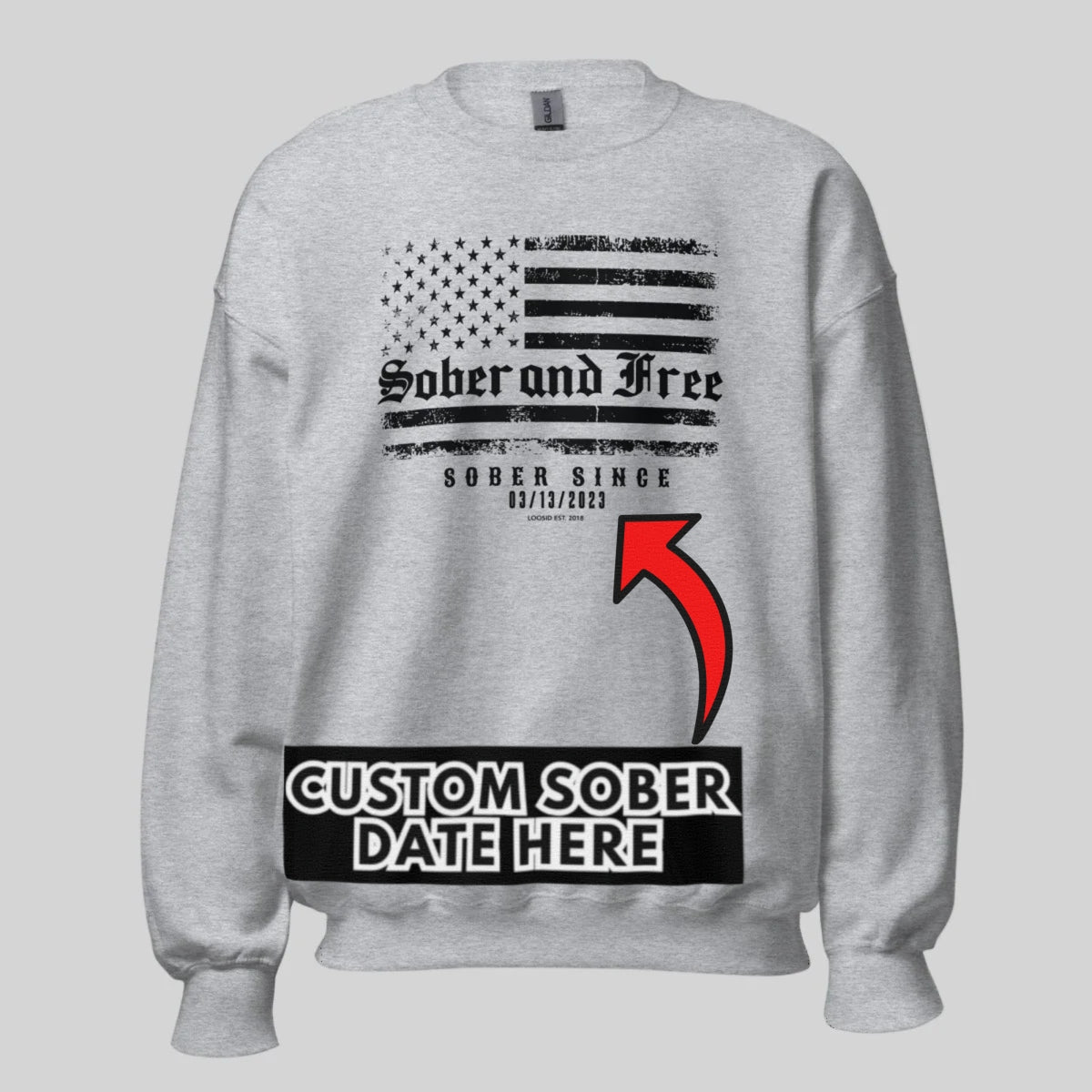 Sobriety Recovery Hoodie lifestyle view (view 15)