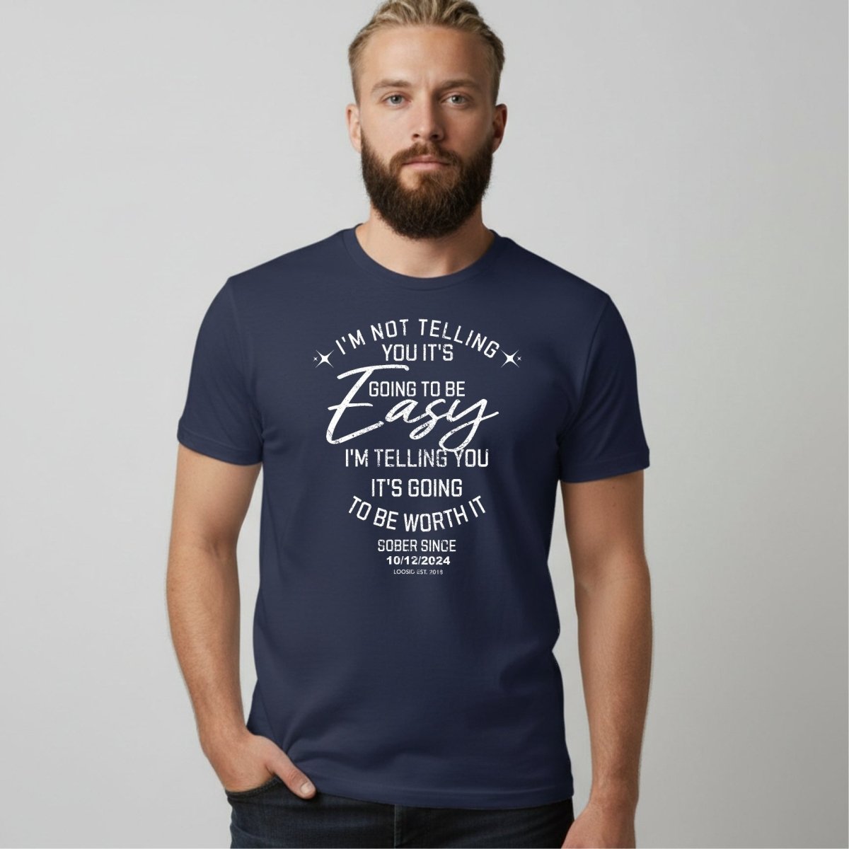 I'm Not telling Sober T Shirt product photo (view 20)