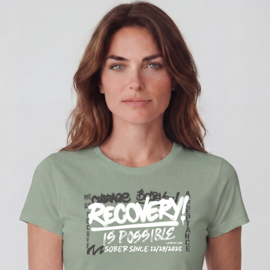 Sober T Shirt | Women's Recovery Is Possible Tee