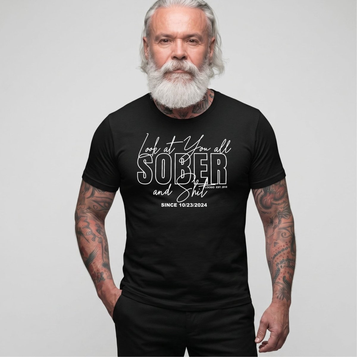 Look At You Sober T Shirt graphic detail (view 4)