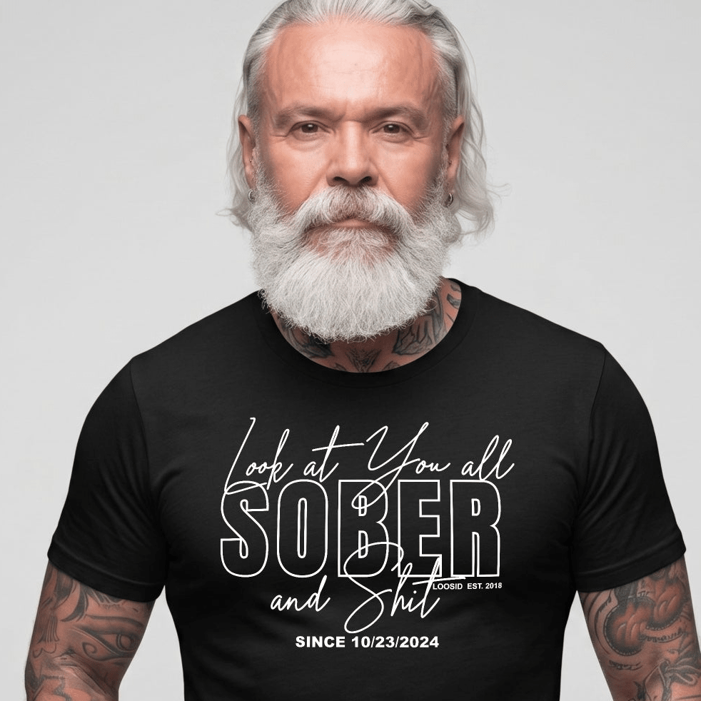 Look At You Sober T Shirt close-up view (view 2)