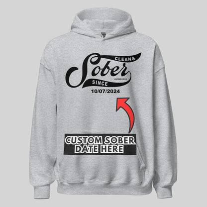Sober Since Recovery Hoodie side view (view 36)