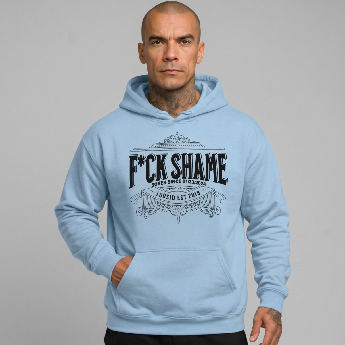 F*ck Shame Recovery Hoodie packaging detail (view 28)