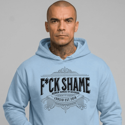 F*ck Shame Recovery Hoodie side view (view 26)