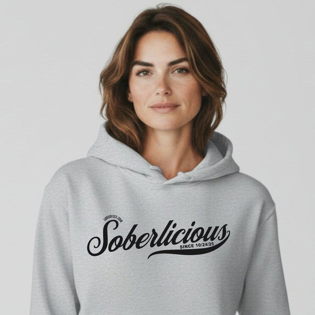 Soberlicious Recovery Hoodie packaging detail (view 28)