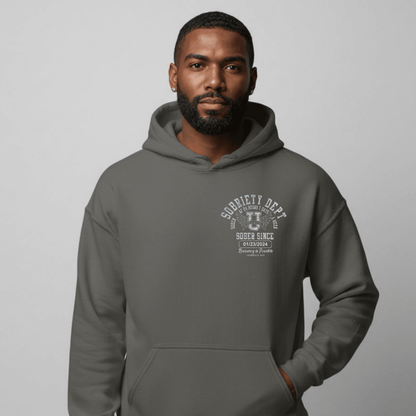 Sobriety Dept Recovery Hoodie product photo (view 20)