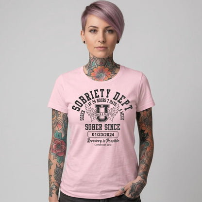 Sobriety Dept Sober T Shirt packaging detail (view 8)