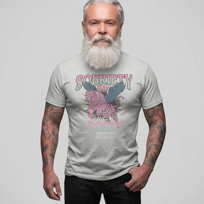 Sobriety Rocks Tour Sober T Shirt side view (view 16)