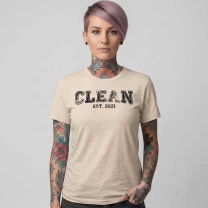 Clean EST. Sober T Shirt fit detail (view 19)