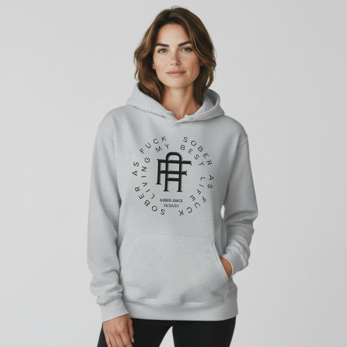 Living My Best Life Recovery Hoodie back view (view 17)