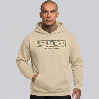 Recovery Hoodie | Men's Sober AF Camo Hoodie
