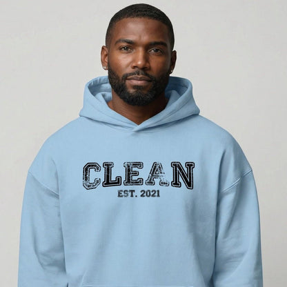 Clean Est. Hoodie w Personalized Recovery Year Recovery Hoodie featuring the design (view 21)