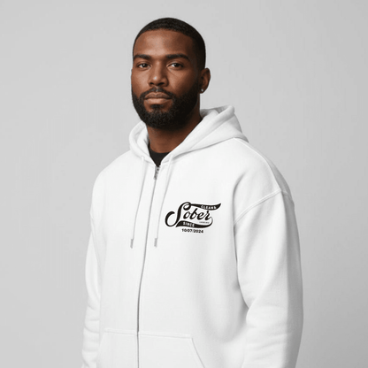 Sober Since Recovery Hoodie lifestyle view (view 15)