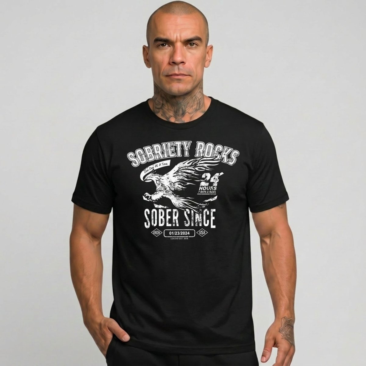 Sober Since Sober T Shirt graphic detail (view 4)